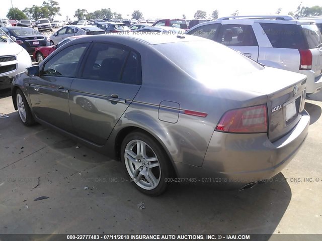 19UUA66218A033980 - 2008 ACURA TL GRAY photo 3