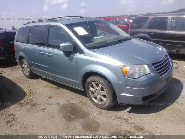 2A8HR54P98R762296 - 2008 CHRYSLER TOWN & COUNTRY TOURING Light Blue photo 1