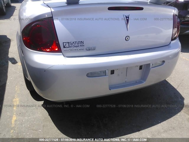 1G2AL15F977263267 - 2007 PONTIAC G5 SILVER photo 6