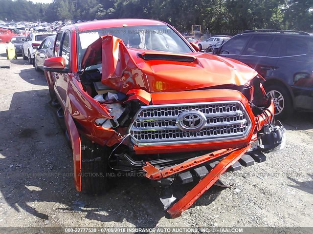 5TFDZ5BN0GX005391 - 2016 TOYOTA TACOMA DBL CAB/SR5/TRD SPORT/OR ORANGE photo 6