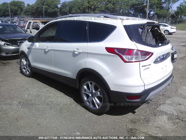 1FMCU9J99FUB29886 - 2015 FORD ESCAPE TITANIUM WHITE photo 3