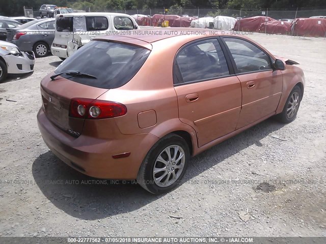 KL5JD66Z25K220131 - 2005 SUZUKI RENO S ORANGE photo 4