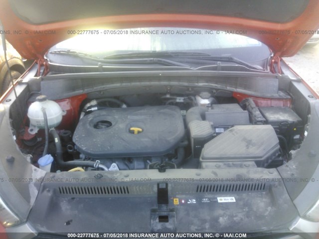 KM8J33A44HU260576 - 2017 HYUNDAI TUCSON LIMITED/SPORT AND ECO/SE ORANGE photo 10