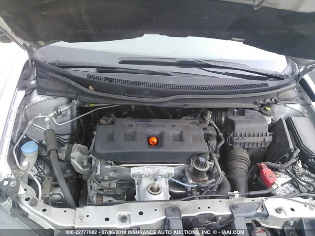 19XFB2F95CE038311 - 2012 HONDA CIVIC EXL SILVER photo 10