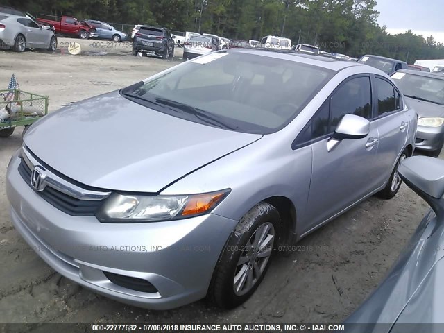 19XFB2F95CE038311 - 2012 HONDA CIVIC EXL SILVER photo 2