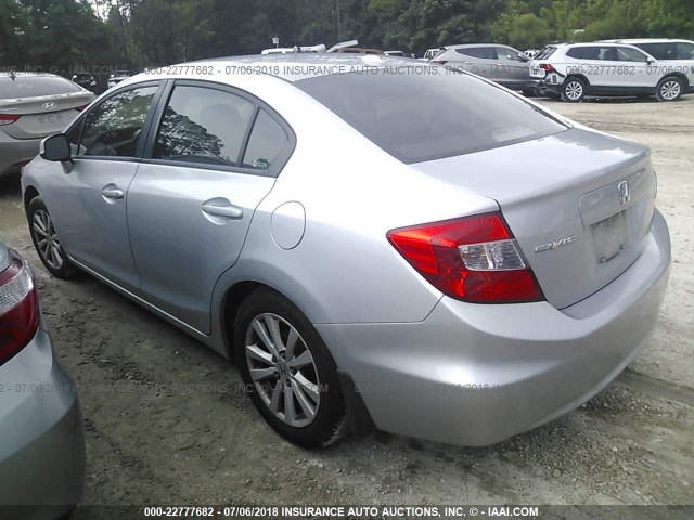 19XFB2F95CE038311 - 2012 HONDA CIVIC EXL SILVER photo 3