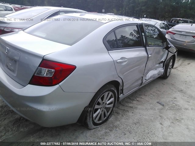 19XFB2F95CE038311 - 2012 HONDA CIVIC EXL SILVER photo 4