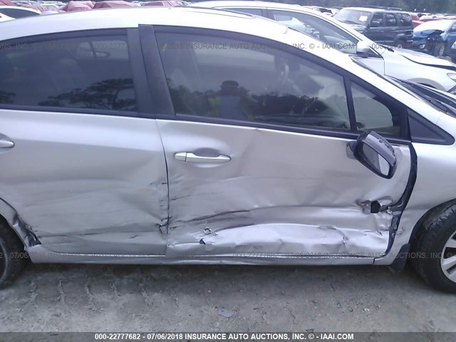 19XFB2F95CE038311 - 2012 HONDA CIVIC EXL SILVER photo 6