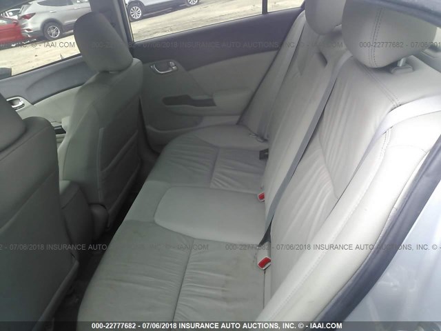 19XFB2F95CE038311 - 2012 HONDA CIVIC EXL SILVER photo 8