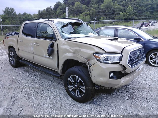 5TFCZ5AN4JX145948 - 2018 TOYOTA TACOMA DBL CAB/SR/TRDSPT/OR/PRO მწვანე ფოტო 1