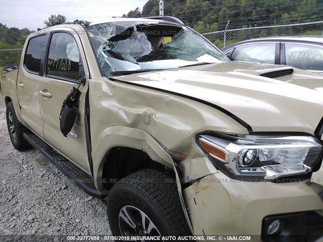 5TFCZ5AN4JX145948 - 2018 TOYOTA TACOMA DBL CAB/SR/TRDSPT/OR/PRO მწვანე ფოტო 6