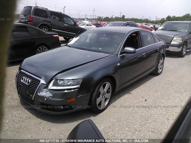 WAUEH74FX8N039423 - 2008 AUDI A6 S-LINE 3.2 QUATTRO GRAY photo 2