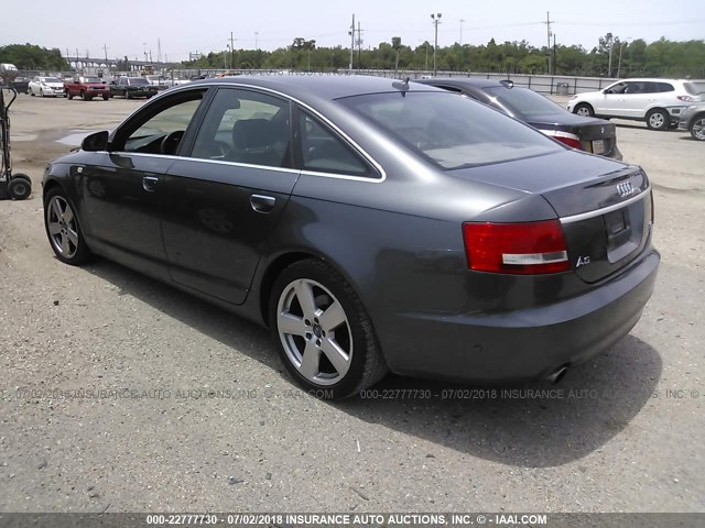 WAUEH74FX8N039423 - 2008 AUDI A6 S-LINE 3.2 QUATTRO GRAY photo 3