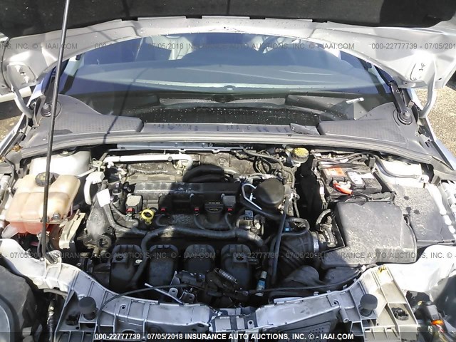 1FADP3F26EL235618 - 2014 FORD FOCUS SE SILVER photo 10