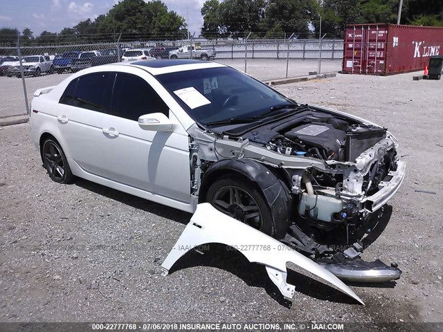 19UUA66277A012128 - 2007 ACURA TL WHITE photo 1