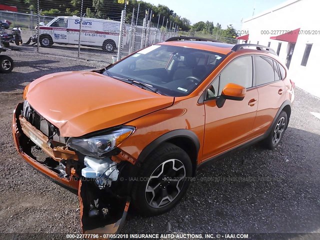 JF2GPAVC1D2901246 - 2013 SUBARU XV CROSSTREK 2.0 PREMIUM ORANGE photo 2