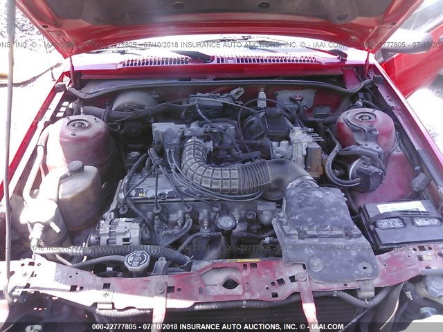 1G1JC1447R7159304 - 1994 CHEVROLET CAVALIER VL/RS RED photo 10