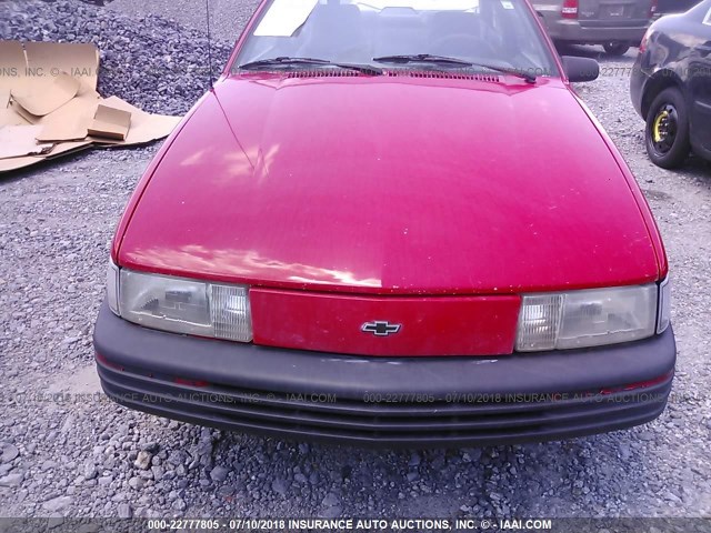 1G1JC1447R7159304 - 1994 CHEVROLET CAVALIER VL/RS RED photo 6