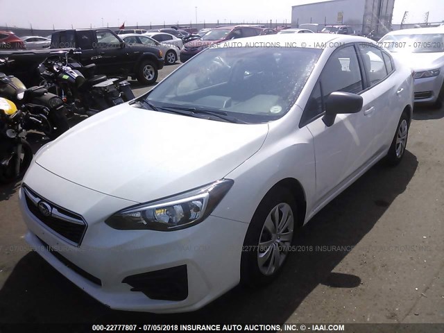 4S3GKAA63H3626508 - 2017 SUBARU IMPREZA WHITE photo 2