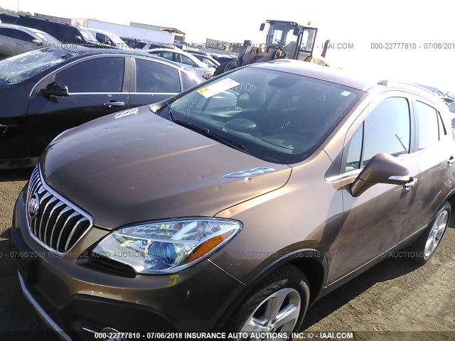 KL4CJFSB8GB535548 - 2016 BUICK ENCORE CONVENIENCE BROWN photo 6