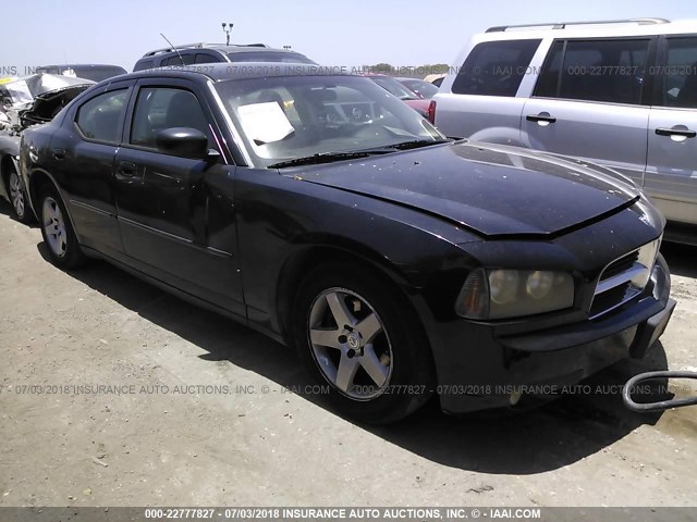 2B3KA33G88H308803 - 2008 DODGE CHARGER SXT BLACK photo 1