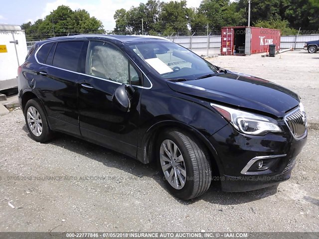LRBFXBSA2HD220797 - 2017 BUICK ENVISION ESSENCE შავი ფოტო 1