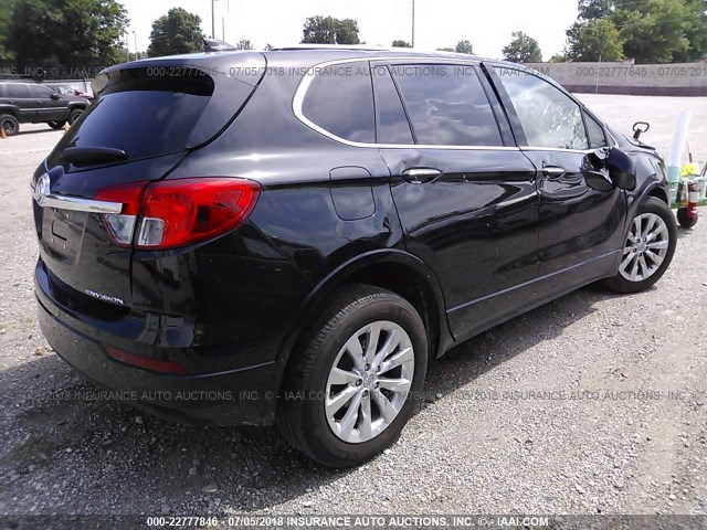 LRBFXBSA2HD220797 - 2017 BUICK ENVISION ESSENCE შავი ფოტო 4
