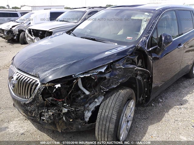 LRBFXBSA2HD220797 - 2017 BUICK ENVISION ESSENCE შავი ფოტო 6