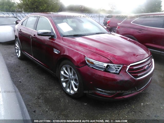 1FAHP2F84DG133368 - 2013 FORD TAURUS LIMITED RED photo 1