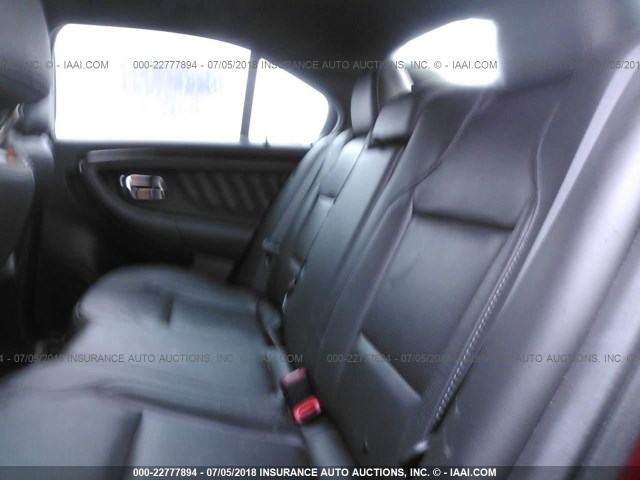 1FAHP2F84DG133368 - 2013 FORD TAURUS LIMITED RED photo 8