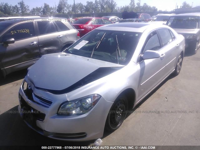 1G1ZC5E16BF197360 - 2011 CHEVROLET MALIBU 1LT SILVER photo 2