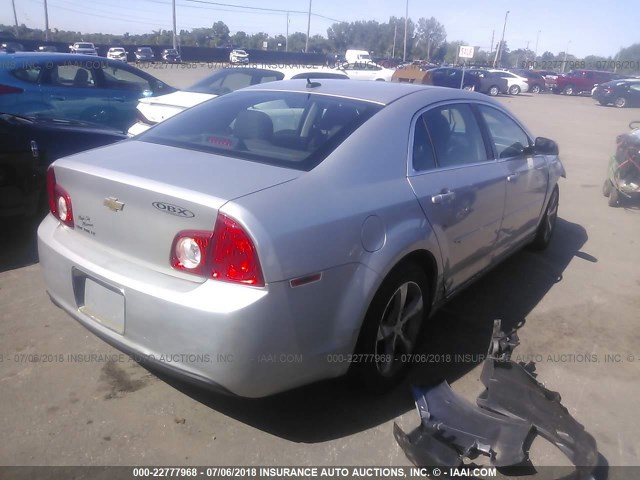 1G1ZC5E16BF197360 - 2011 CHEVROLET MALIBU 1LT SILVER photo 4