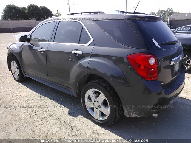 2GNFLHE35E6116349 - 2014 CHEVROLET EQUINOX LTZ BLACK photo 3