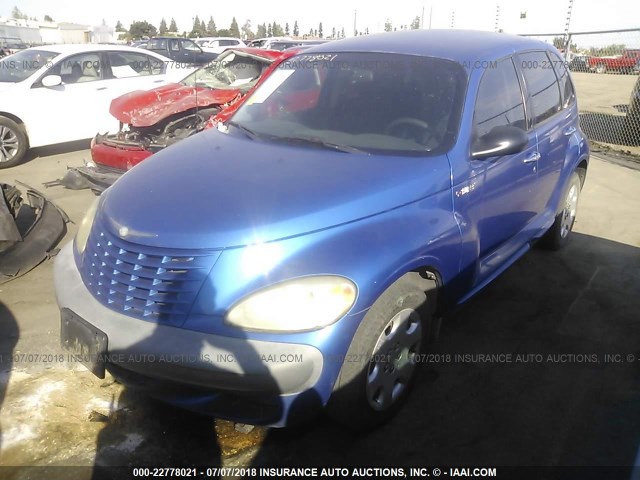 3C4FY48BX3T518253 - 2003 CHRYSLER PT CRUISER CLASSIC BLUE photo 2