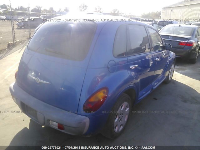 3C4FY48BX3T518253 - 2003 CHRYSLER PT CRUISER CLASSIC BLUE photo 4