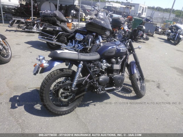 SMT925RN5ET638748 - 2014 TRIUMPH MOTORCYCLE SCRAMBLER BLUE photo 4