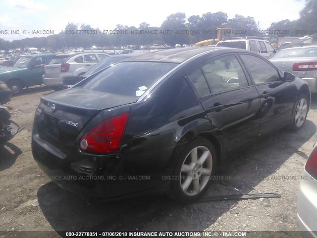 1N4BA41E25C832054 - 2005 NISSAN MAXIMA SE/SL BLACK photo 4