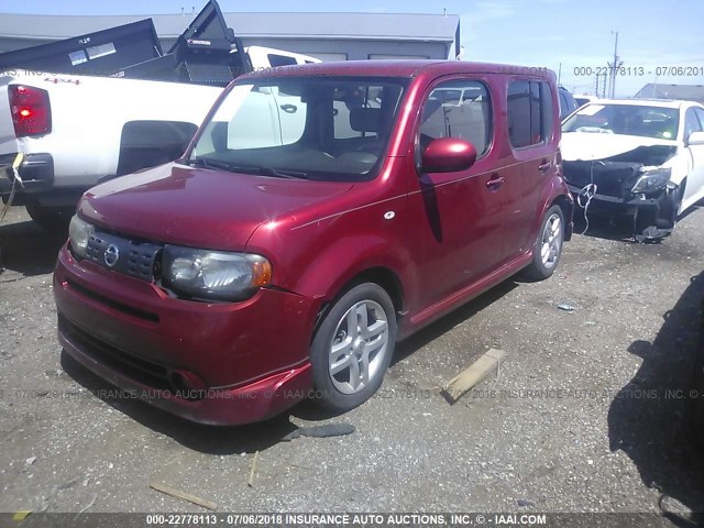 JN8AZ28RX9T130182 - 2009 NISSAN CUBE S/SL RED photo 2