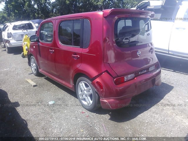 JN8AZ28RX9T130182 - 2009 NISSAN CUBE S/SL RED photo 3