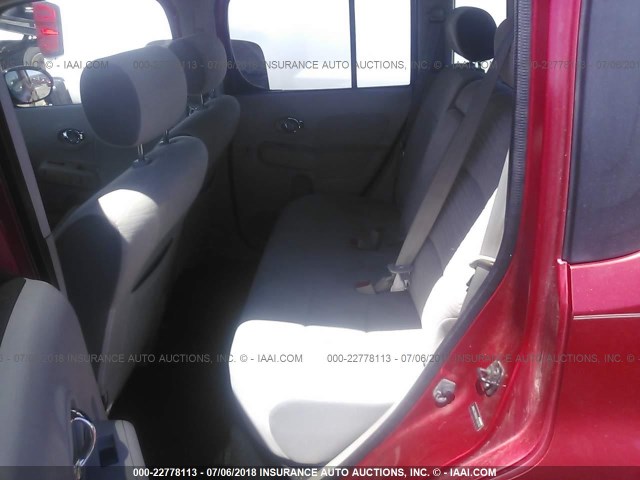 JN8AZ28RX9T130182 - 2009 NISSAN CUBE S/SL RED photo 8