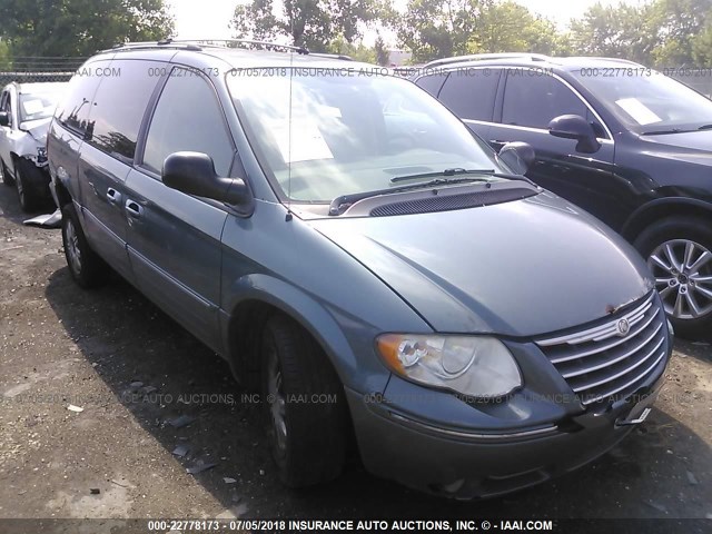 2C8GP64L75R229594 - 2005 CHRYSLER TOWN & COUNTRY LIMITED BLUE photo 1