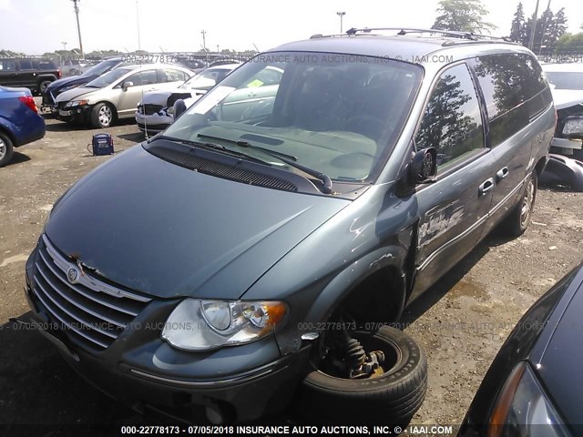 2C8GP64L75R229594 - 2005 CHRYSLER TOWN & COUNTRY LIMITED BLUE photo 2