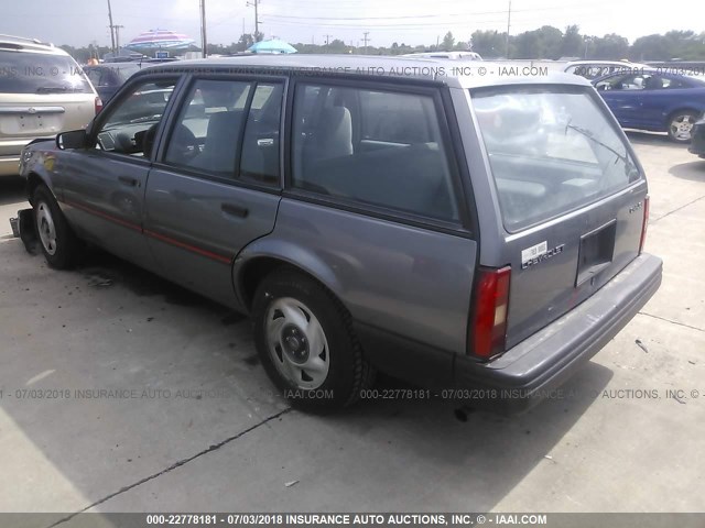 1G1JC84G0M7164159 - 1991 CHEVROLET CAVALIER VL/RS GRAY photo 3