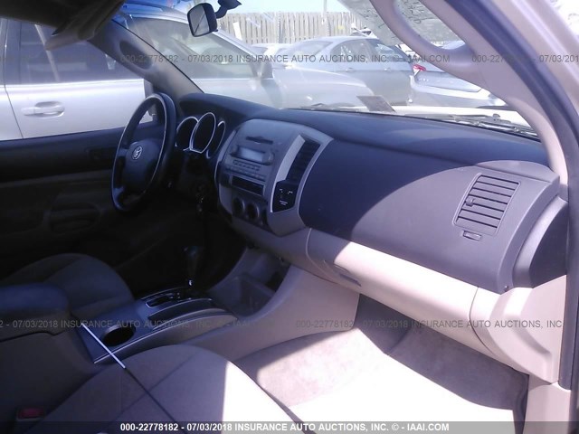 5TETU62N36Z186168 - 2006 TOYOTA TACOMA PRERUNNER ACCESS CAB BEIGE photo 5
