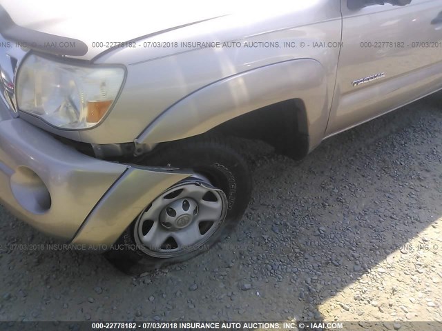 5TETU62N36Z186168 - 2006 TOYOTA TACOMA PRERUNNER ACCESS CAB BEIGE photo 6