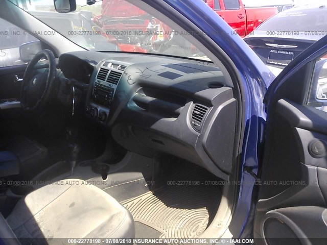 KNDJF723577349529 - 2007 KIA SPORTAGE EX/LX BLUE photo 5