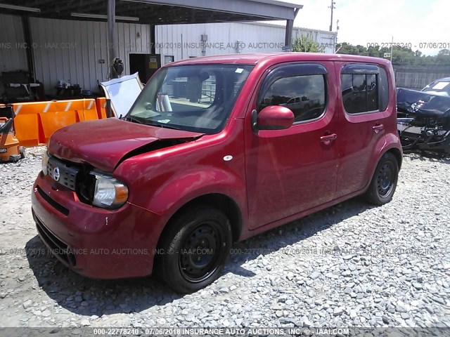 JN8AZ2KR5AT161787 - 2010 NISSAN CUBE S/SL/KROM BURGUNDY photo 2