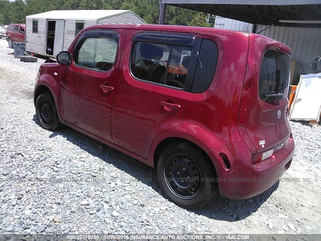 JN8AZ2KR5AT161787 - 2010 NISSAN CUBE S/SL/KROM BURGUNDY photo 3