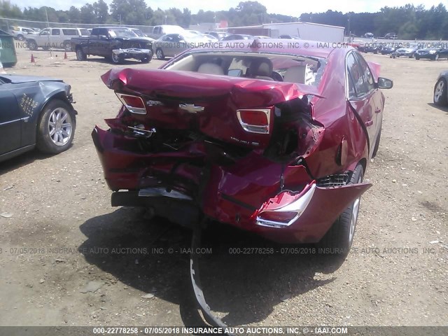 1G11D5RR5DF103062 - 2013 CHEVROLET MALIBU 1LT 红色 照片 6