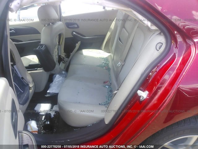 1G11D5RR5DF103062 - 2013 CHEVROLET MALIBU 1LT 红色 照片 8